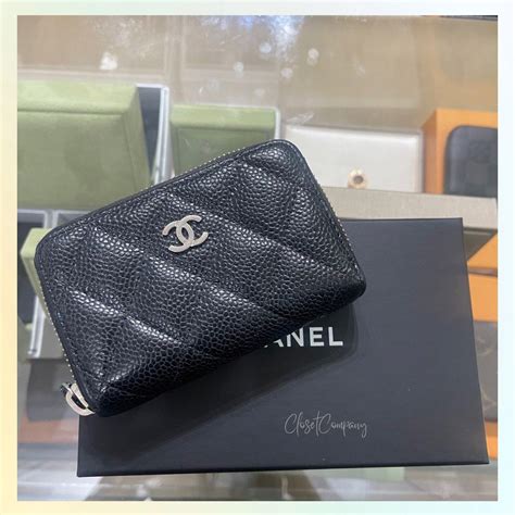 chanel card holder used|chanel card holder original.